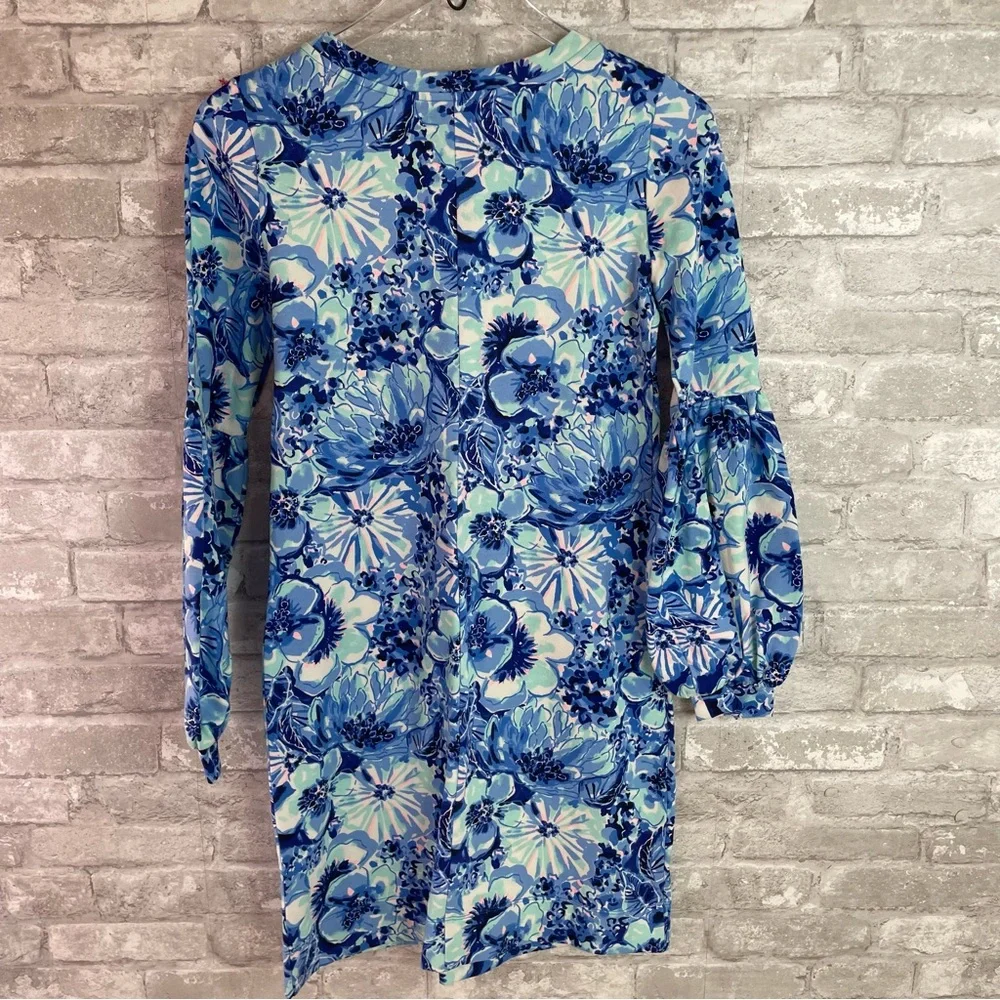 NWT - Lilly Pulitzer Bartlett Dress Coastal Blue Size XS - Picture 8 of 13